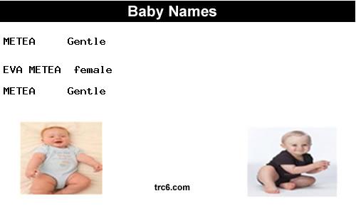 metea baby names